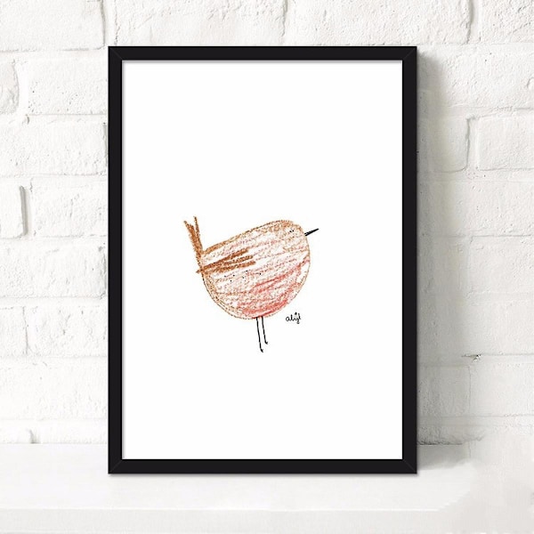 Wekity Word Meets Animals 4 Väggkonst Canvas Tryck Affisch, Enkelt Kreativt Akvarellkonst Ritning Dekor för Hem Vardagsrum Sovrum Kontor och Barn