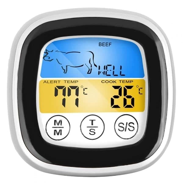Trådløs Kjøtttermometer, Digital Elektronisk Matttermometer