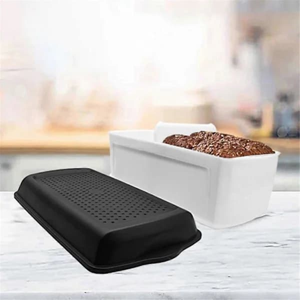 Bread Box for Kitchen Storage of Bread, Pastries, and Croissants