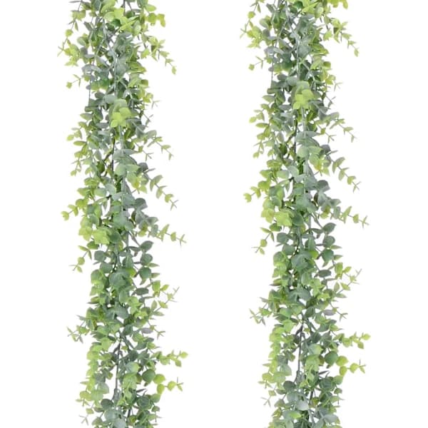 2 stk. kunstige eukalyptusguirlander eukalyptusblade