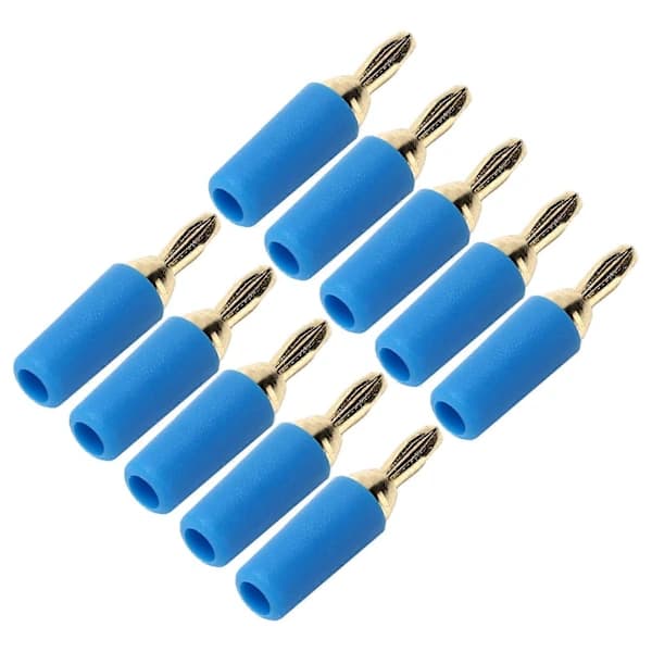 Bananstik 2,5 mm forgyldt messing hanstik 10 stk. tilbehørssæt []