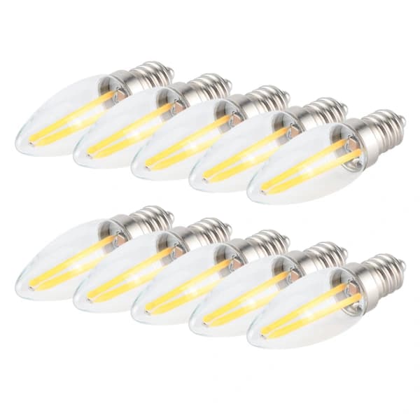 HA-10 st E12 Lång Filament LED-lampor Dimbara 1,5W AC110V för Hembelysning 0.1