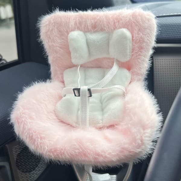 Nuken turvaistuin/Nuken istuin nukeille - Auto- ja työpöytäkäyttöön - Pinkki