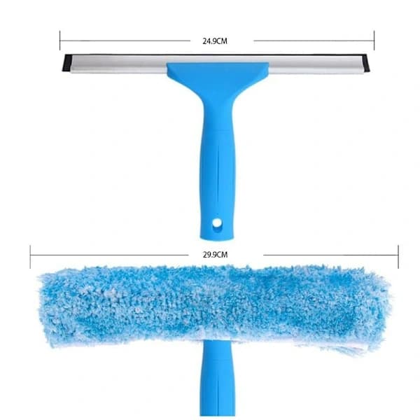 HA-Profesjonell vindusskrape med mikrofiberbørste, bredde 35 cm