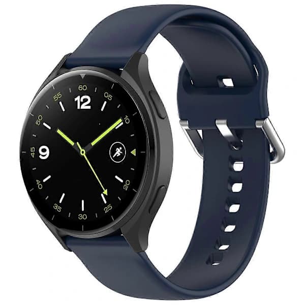 Klocka Silikone Udskiftningsarmbånd Fleksibelt Armbånd til V9 PRO Midnight blue