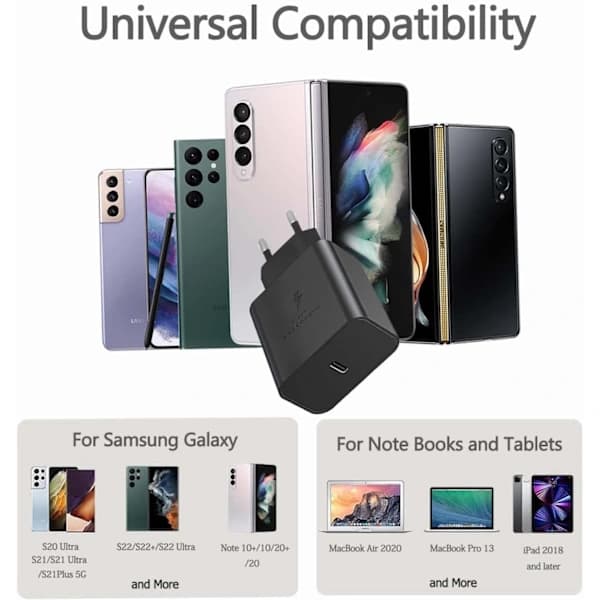 Pikalaturi, 45W, USB-C, Musta