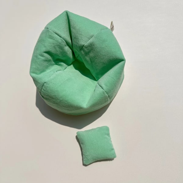 [HH]Labubu Vaatteet Merkki Designer Vaatteet Labubu Vaatteet Laukku Kengät Pukeutumiskoristeet Naamiointi Sofa set of teal
