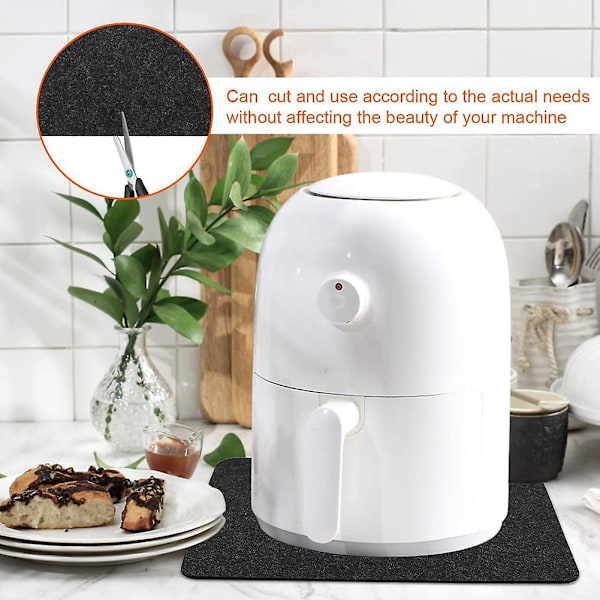 3 st värmebeständiga mattor för Air Fryer bänkskiva värmeskydd halkfri värmebeständig matta kök