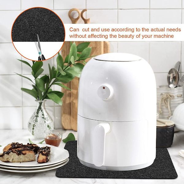 3 stk. Varmebestandig måtte til Airfryer bordplade varmebeskytter skridsikker varmebestandig måtte køkken