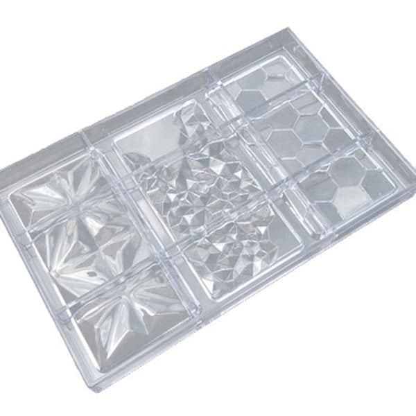 Choklad Cardani Bar Form Polykarbonat Sjokoladeform Plast Baking Bakverk Form Bonbon Confe