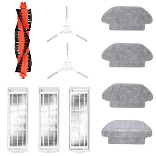 For (mi Robot Vacuum-mop Pro) Imuroiva-imuri Washable Accessories Päärullat Sivuharjat Hep