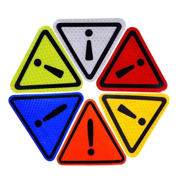 Reflekterande triangel Klistermärken Varningstriangel