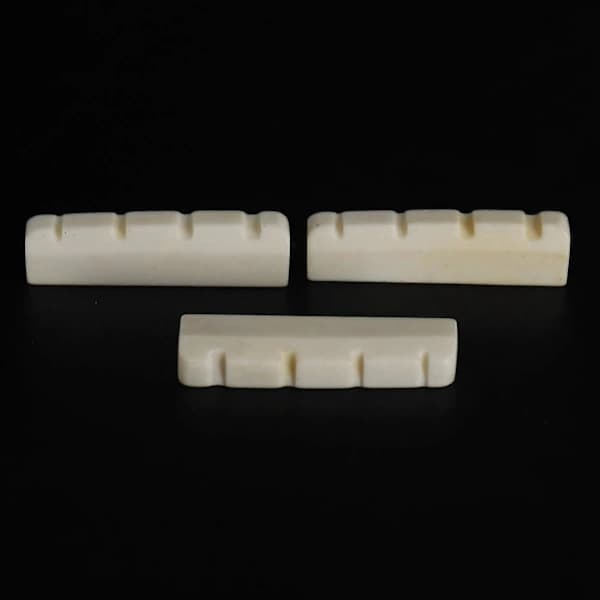 Sadel, stall och mutter för 4-strängad basgitarr, 3-pack