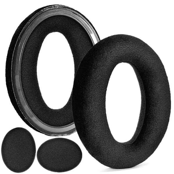Øreputer hodetelefonputer puter for Sennheiser PC37X PC38X gaming svart stoff svart stoff
