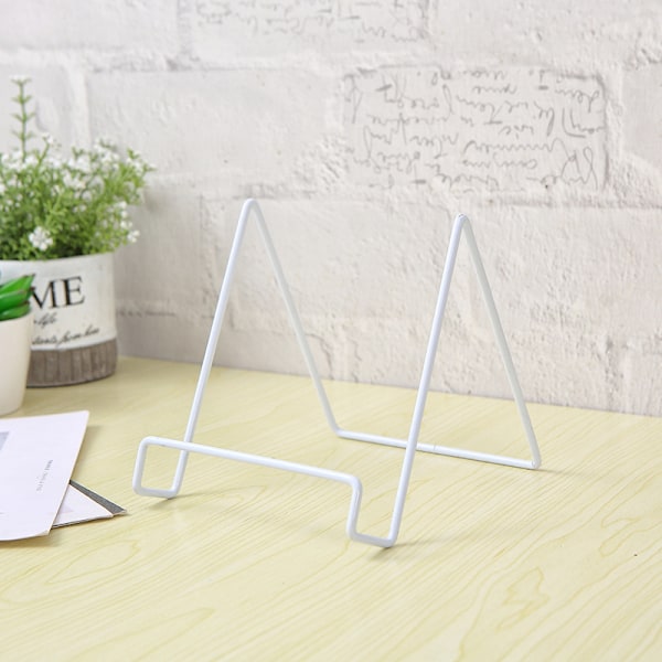 2 stk Plate Holder Easel Display Stand - Metall Plate Stands for Display - Tabletop Picture Stand - Iron Easels