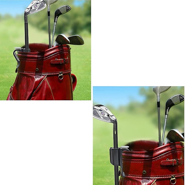 10 Pak Golfklubtaske Klips På Putter Klemme Holder Organizer Holdbar Plastik Sort Putting Klips Gol