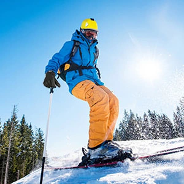 Vandtætte skihandsker til snowboard, handsker til koldt vejr med lynlåslomme til mænd Sort L
