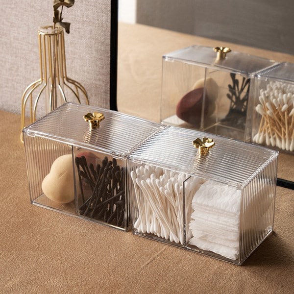 /HH/Makeup Organizer Badeværelseskrukke Vatpind Opbevaring