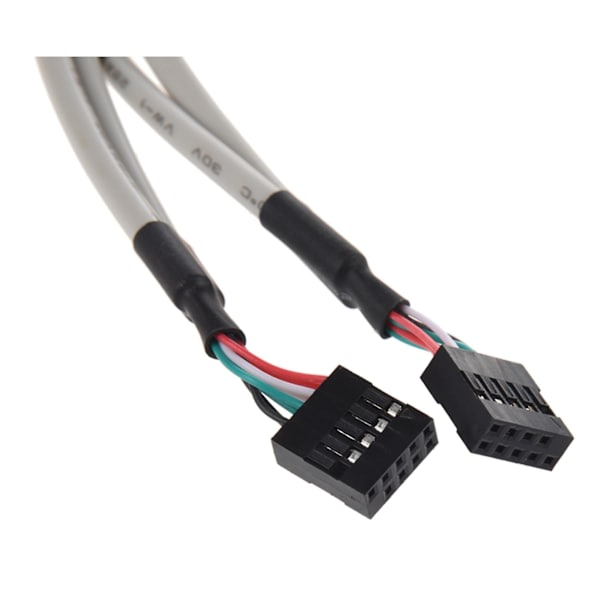 2x Hovedkort 4 Port Usb 2.0 Til 9 Pin Header Brakett Forlengelseskabel
