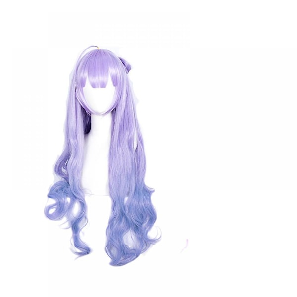 Gradient lys lilla parykk langt hår cosplay parykk varmebestandig syntetisk daglig fest parykk for kvinner,WZ-326R