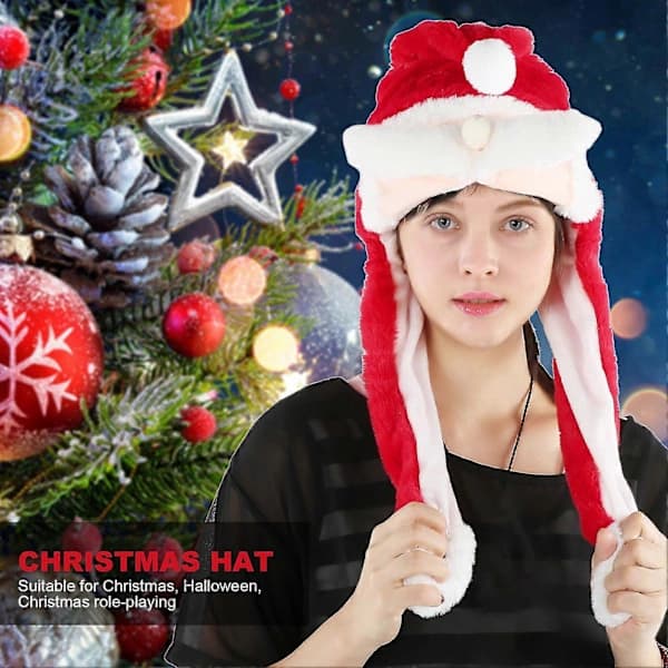 Lysande Julhatt Kostym Juldekoration Tomtehatt