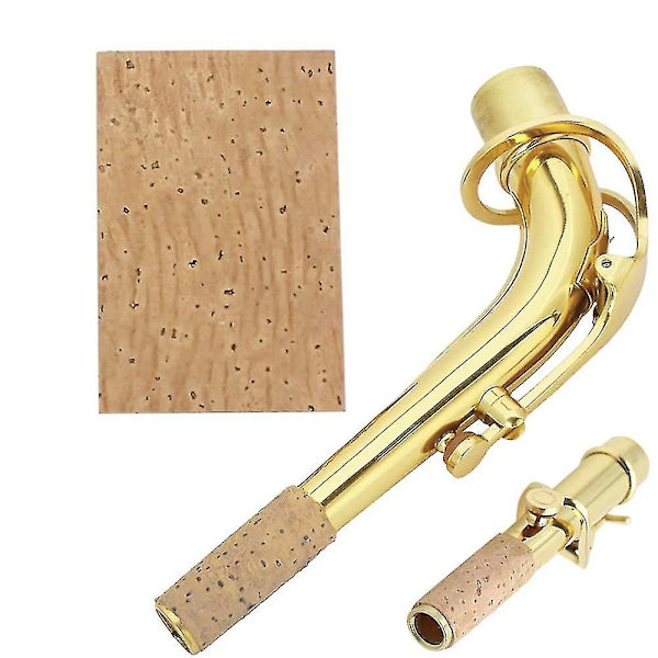 2mm Hals Korkplade Sopran Alt Saxofon Klarinet Samling Hals Kork Naturligt Kit lin