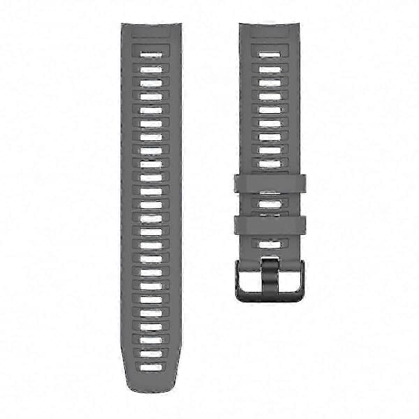 Silikoniranneke Garmin Instinct Tactal/Instinct Tide/Instinct 2 -kelloon mustalla soljella [] Harmaa