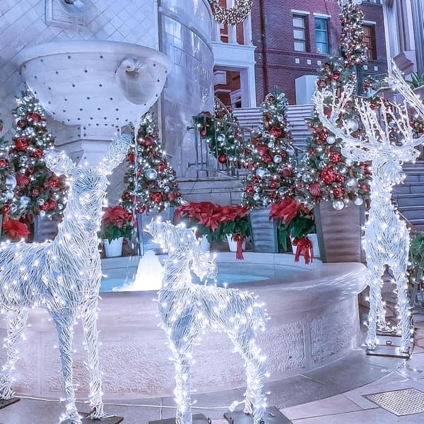 {HH} Varm hvid julebelysning indendørs, 10 meter 100 LED-julelyskæde White