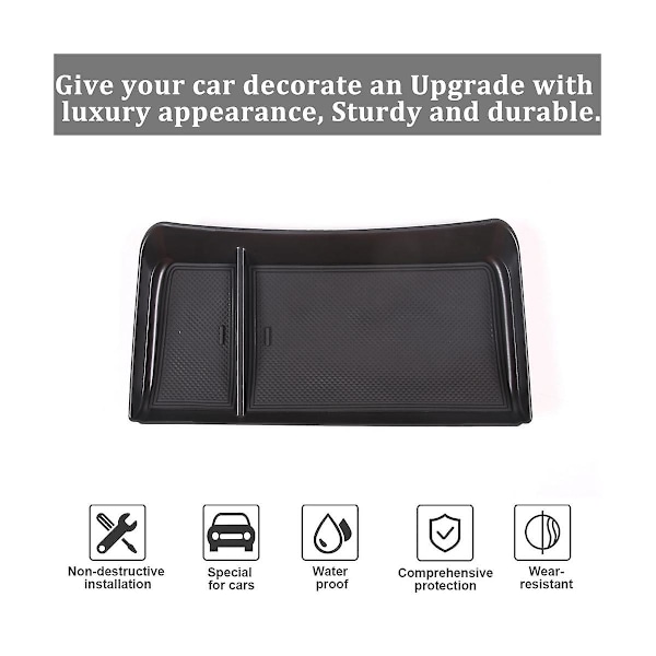 För Range Sport 2023 Center Console Armrest Box Under Storage Box Organizer Tray Tillbehör