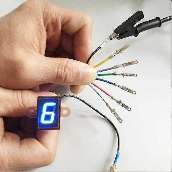 12V Universal Motorcykel Digital LED Gear Indicator Gear Shift Sensor Display