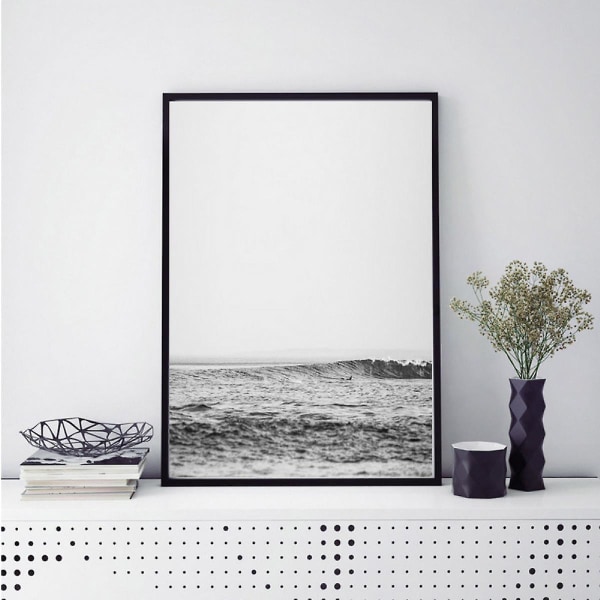 Wekity Havet og Chopin Manuskripter Vægkunst Lærredstryk Plakat, Enkelt Mode Fotografi Kunst Dekoration til Hjem Stue Soveværelse Kontor (Sæt af 3 U