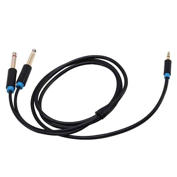 2x Jack 3,5 mm till 6,35 mm Adapter Audiokabel för Mixer Förstärkare Högtalare 6,5 mm 3,5 Jack Hane Splitter