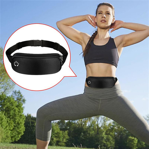 Sports Fanny Pack Women Belt Bag Men Running Waist Bag Phone Black Gym Bags Running Accessories