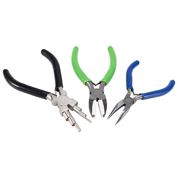 3 stk smykke-tangsett Inkluderer 6 i 1 smykke-tang nylon nese-tang buede nese-tang, smykke