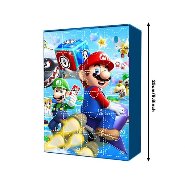 Julekalender med Super Mario Bros-figurer, 24 figurer