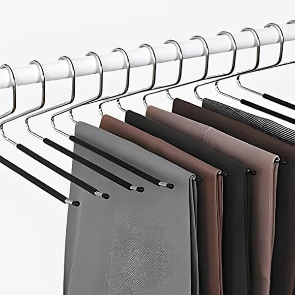 12-pack - Byxhängare - Smart Vikning - Halkfri - Enkelt Val och Förvaring