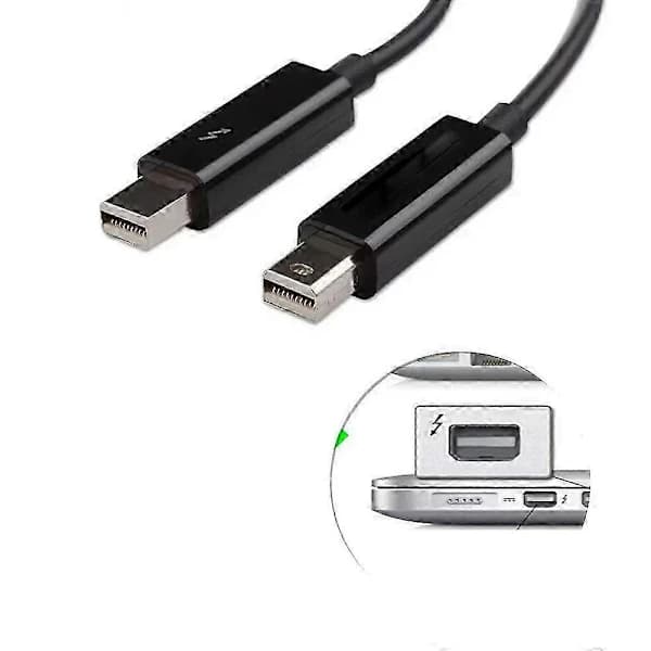 HA-Thunderbolt 2-kabel 20 Gbps han til han, kompatibel med Apple Macbook Pro Air mini og iMac White