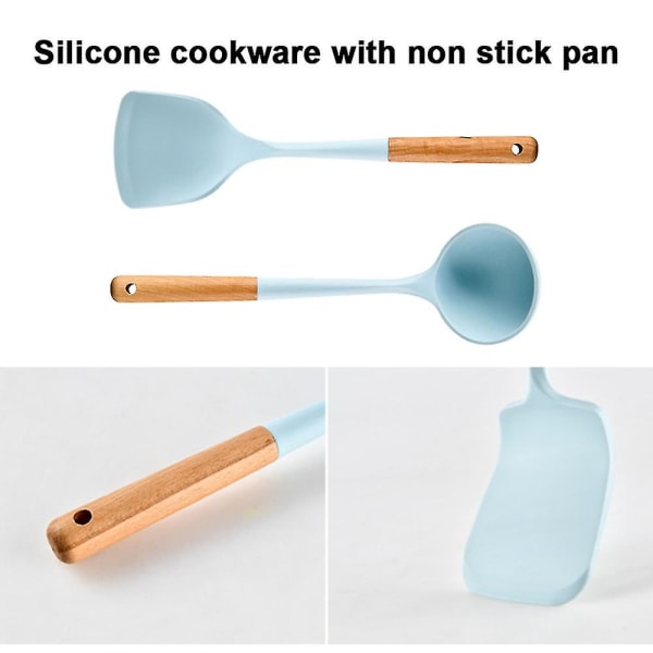 Køkkenredskabssæt 2 dele, non-stick varmebestandig silikone, bpa