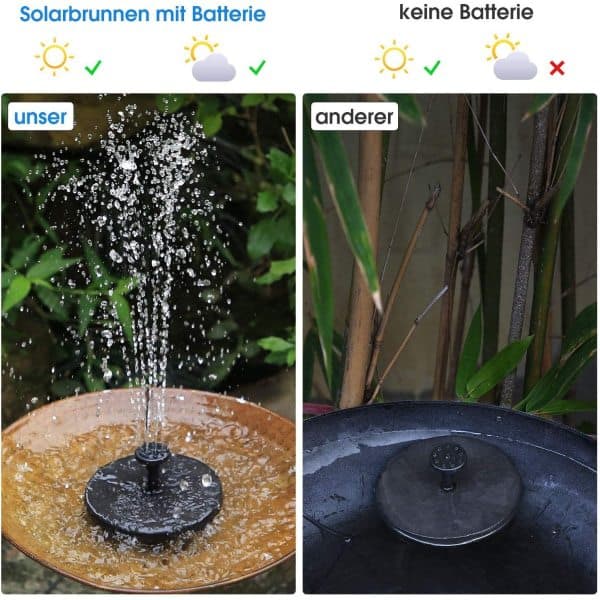Solfontene 6W Oppgradert Solvannpumpe