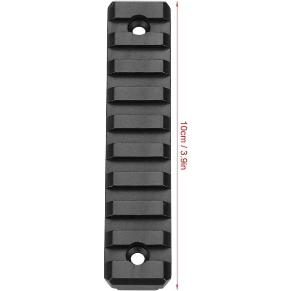 /HA/Picatinny Mlok metallskena M-Lok - 9 spårs skenset 3/5/9/11 spår Picatinny/Weaver Tillbehör (Storlek: 9-spår)