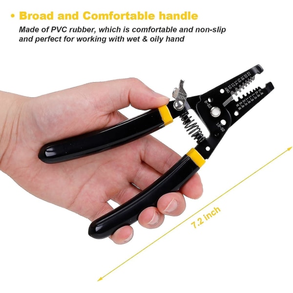 7in trådavbitare 10-22 Awg avbitare crimper, koppartrådavbitare och multifunktionshandverktyg