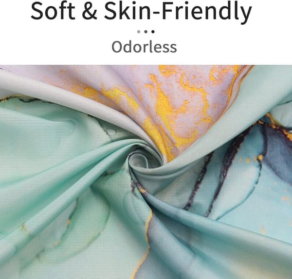 Marmor badeforhæng, vaskbart polyester, vandtæt og skimmelresistent, til badeværelse og badekar, grøn, 180 x 200 cm