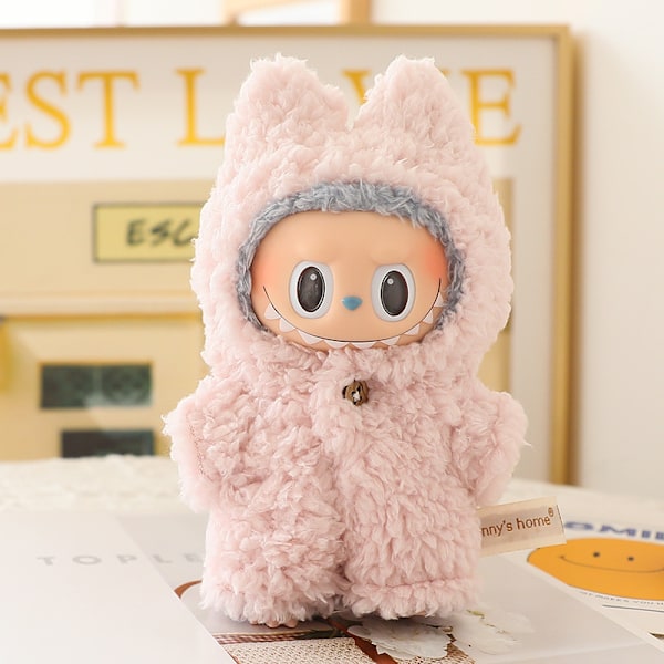 [HH]2025 Kläder för Labubu Outfit Modekläder Set för 17cm Labubu Söta Utsökta Tillbehör för Labubu Samling Pinkdress