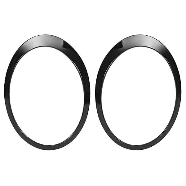 Svarte frontlyktringer Rammer Beskyttelse Par for Mini Cooper R55 R56 2007-2015 51137149905 511371499