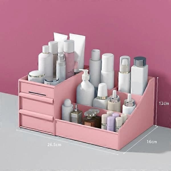 HA~Makeup Opbevaring Skrivebordsorganisator Pink