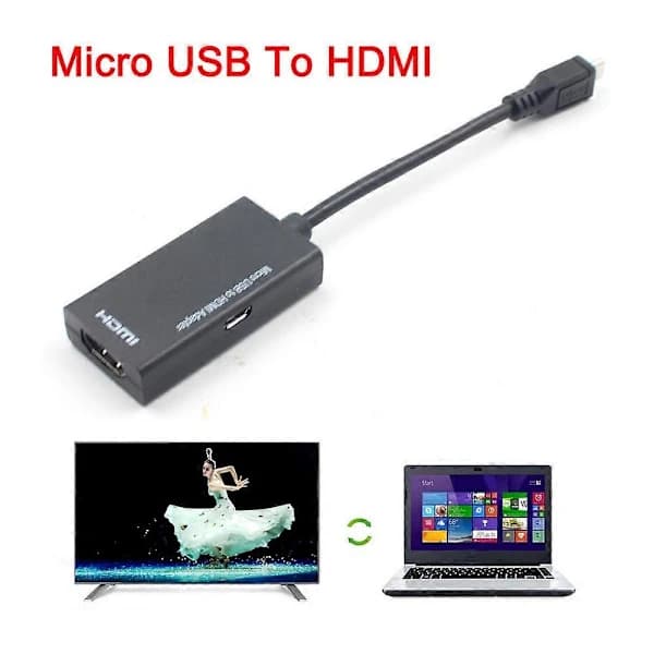 HA~Mro USB til HDMI Adapter Kort Kabel For HTC For HDTV