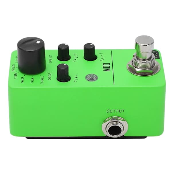HA-Elektrisk guitar effektpedal 11 typer af klassiske effekter 1/4 tommer mono lydgrænseflade mini-moduleringspedal