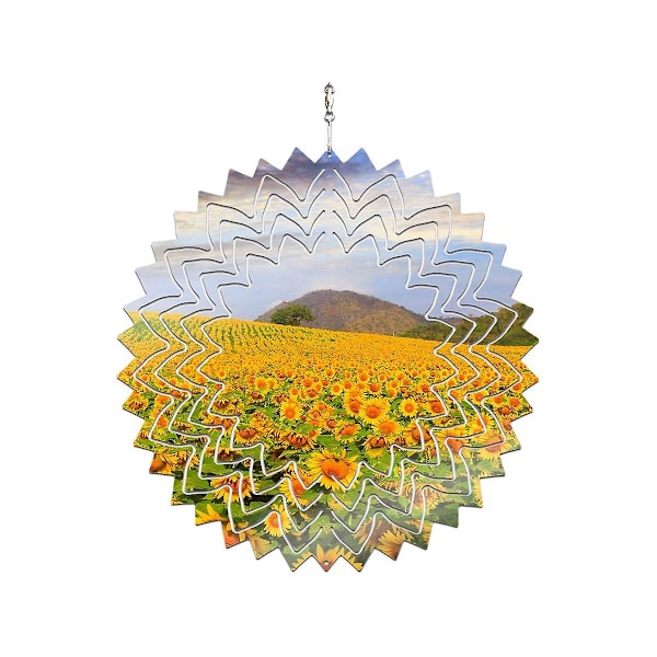 2 st 10 tum sublimering vindspinnerämnen 3d trädgård vindspinner sublimering ämnen dubbelsidig