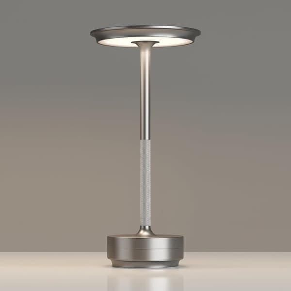 1/2/3 stk. Trådløs bordlampe, dimbar, metall, USB-oppladbar