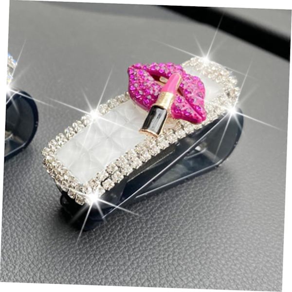 Solglasögon Visir Solskydd för Bil Däckade Tillbehör Bil Solglasögon Hållare Biltillbehör för Bil Glasögon Organizer Bill Card Holder